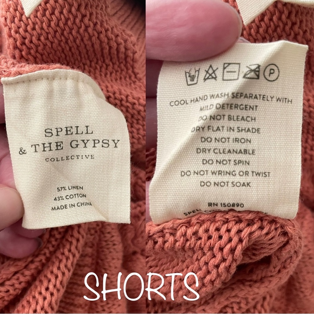 UFT/S 2pc Spell ⁺₊⋆ ☾⋆⁺₊ Chloe Knit Cardigan Shorts Set in Rose - Picture 11 of 15